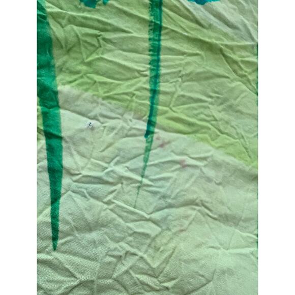 Jam's World Dress Set XL Green Yellow Stripe Floral Hawaiian Tank Sleeveless - Picture 7 of 7